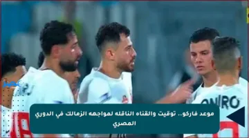 موعد فاركو.. توقيت والقناة الناقلة لمواجهة الزمالك في الدوري المصري